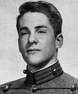 Warner as a teen at St. John’s Military Academy