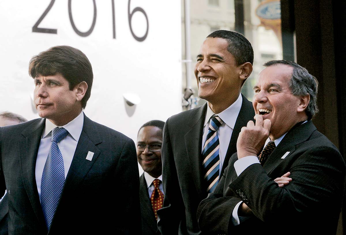 Blagojevich with Barack Obama and Richard Daley