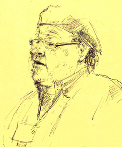"Tony Fitzpatrick," sketch by Dmitry Samarov
