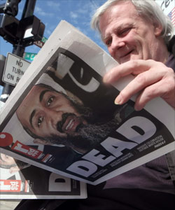 A Chicago man reads about Osama bin Laden's death.