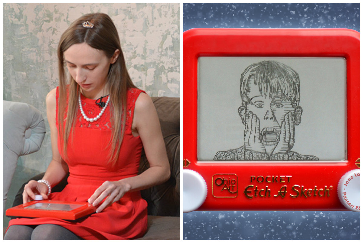 Princess Etch' Creates Works Of Art Using Just The Knobs Of An