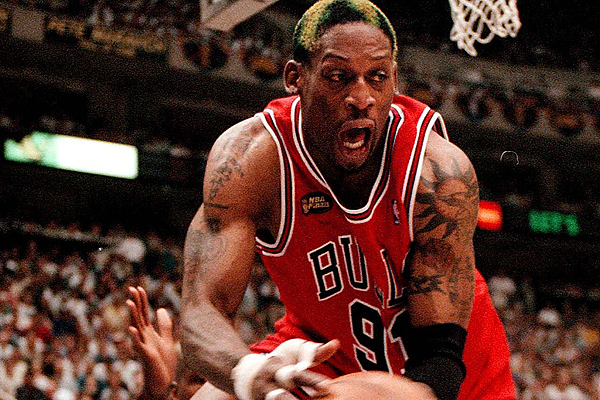 Dennis Rodman 14 Rebound 6 PTS 2 AS NBA Finals 1998 Game 4 Utah Jazz vs  Chicago Bulls 
