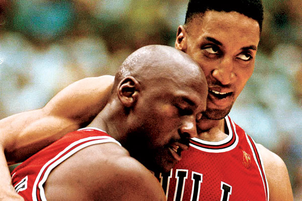 Michael Jordan & Scottie Pippen - Flu Game (1997) - Photographic
