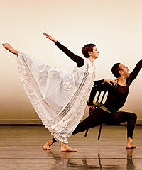 Dancers from Merce Cunningham Dance Company