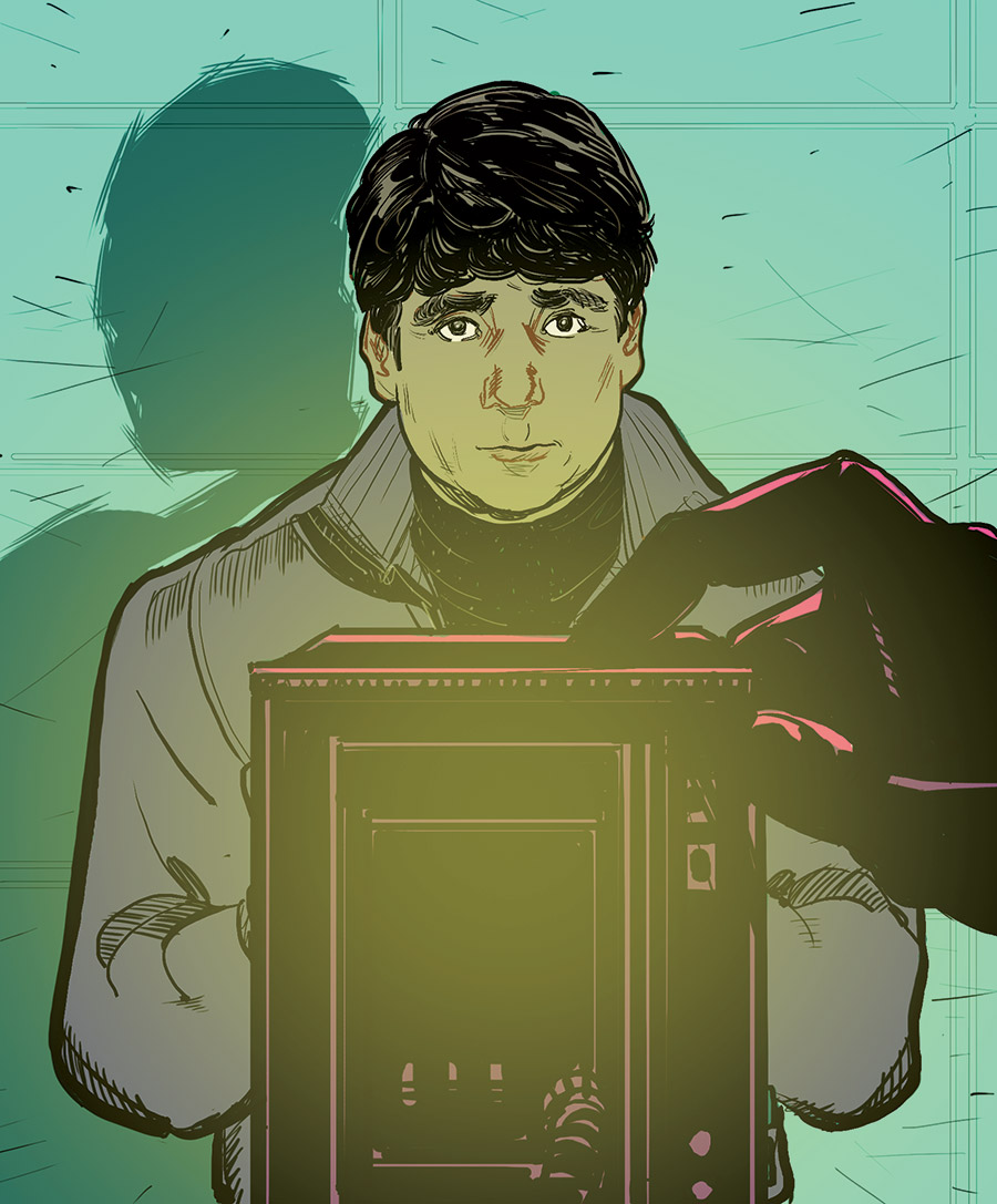 Blagojevich mugshot illustration