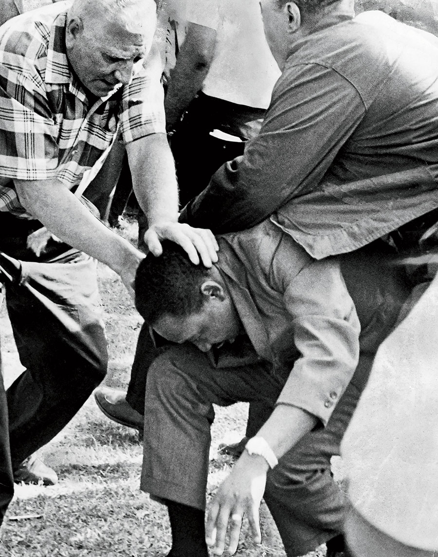 martin luther king jr shot in the head
