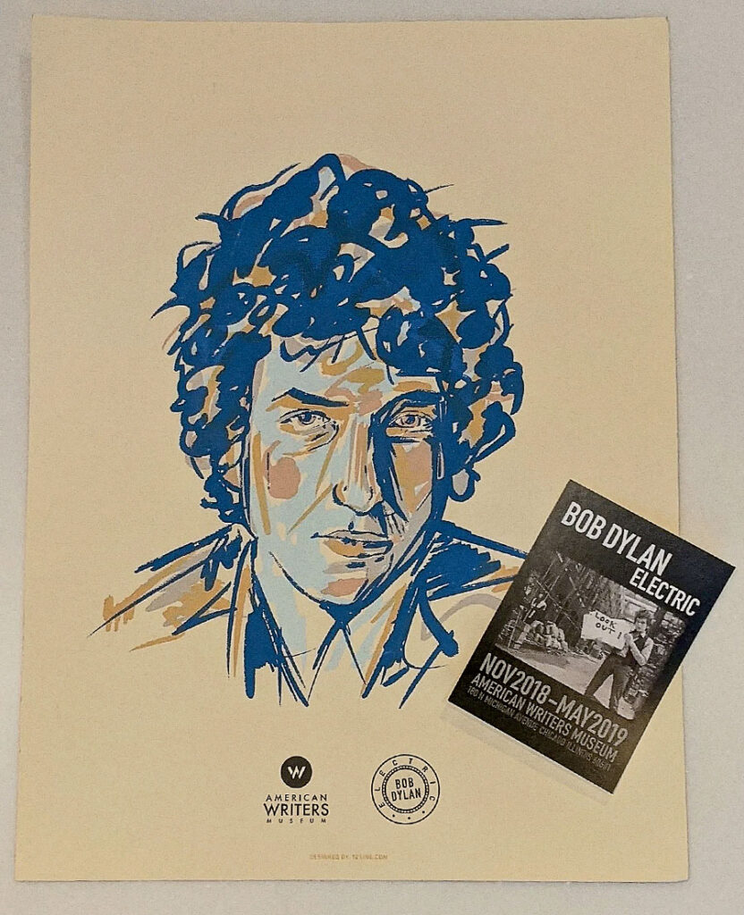 Bob Dylan print and postcard