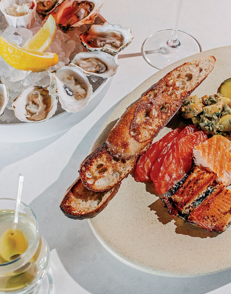 The $2 oysters and $20 cured fish plate at Bar Parisette