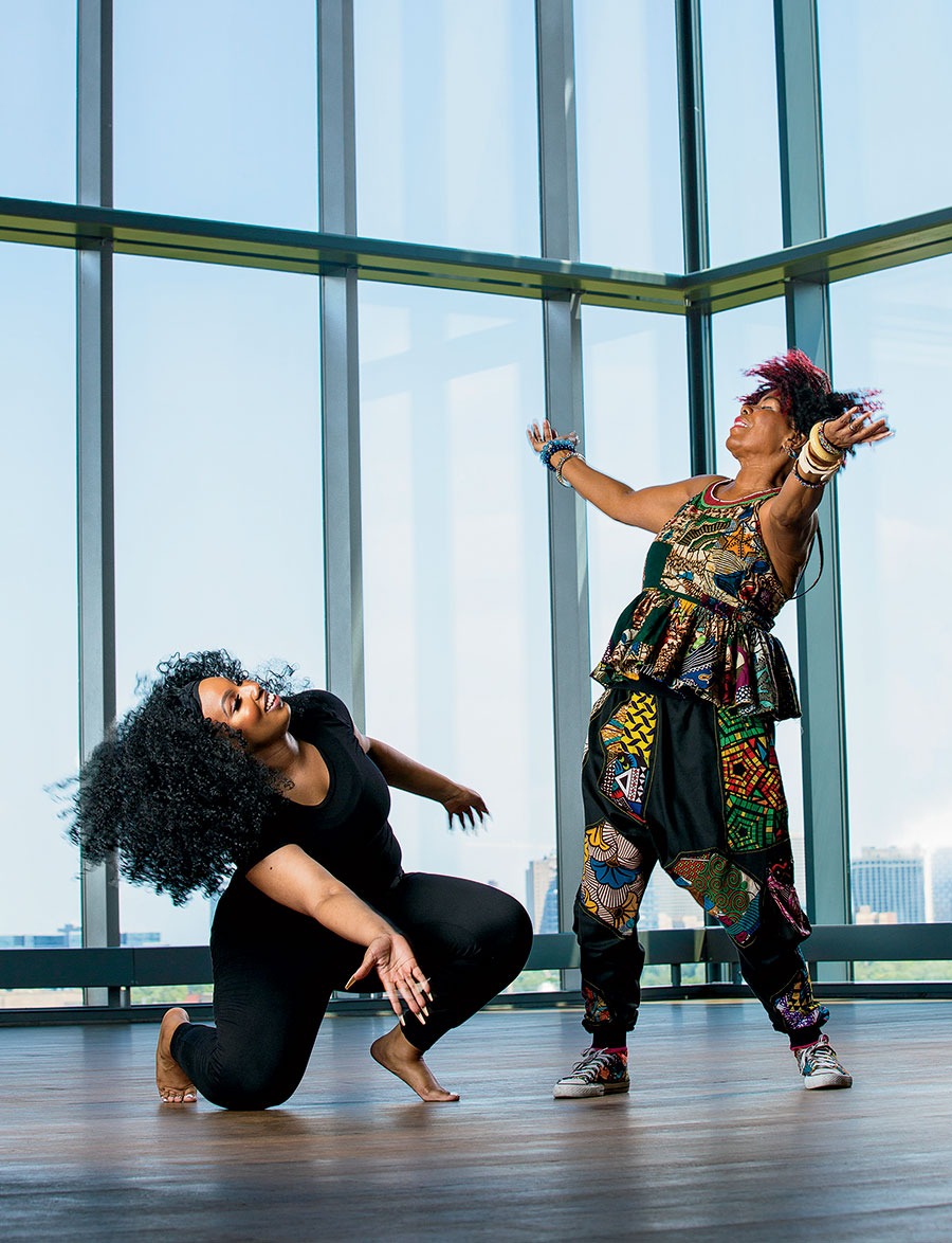 Amber Johnson of Move Me Soul and Brenda Malika Moore of Najwa Dance Corps