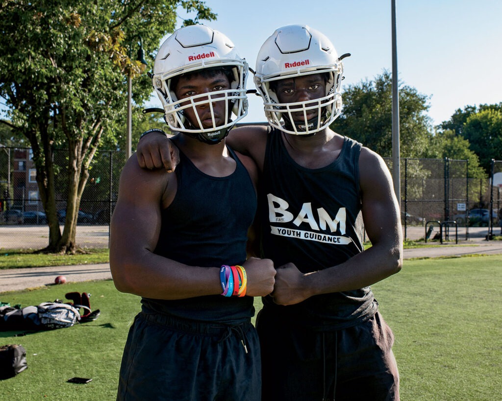 Nicholas Senn students Jamonte Jones and Antonio Epps