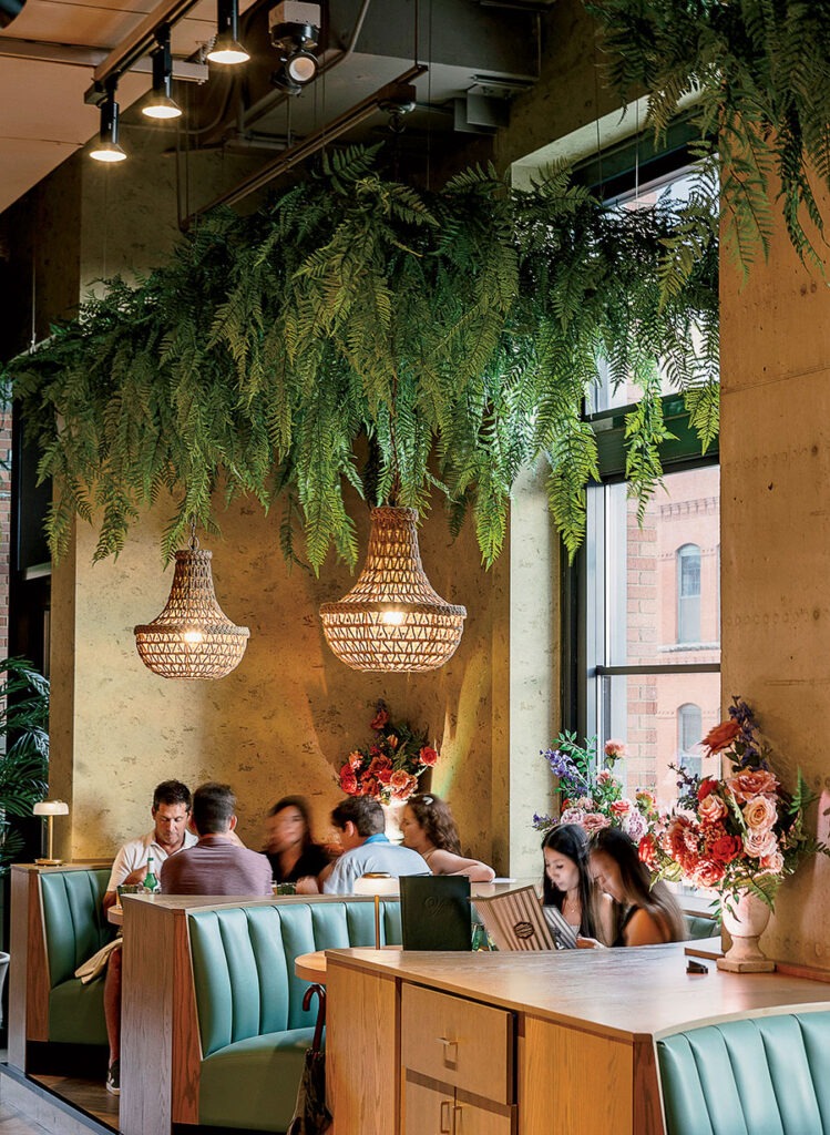 The dining area at La Serre