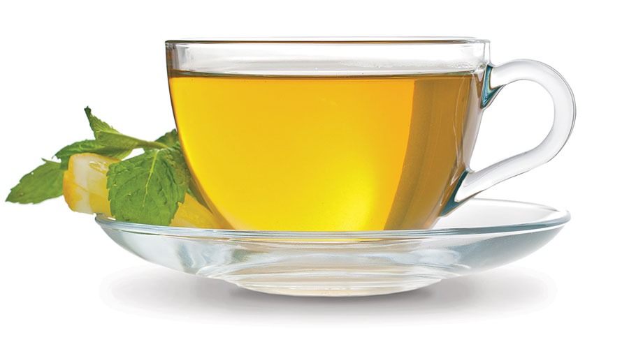 A cup of green tea