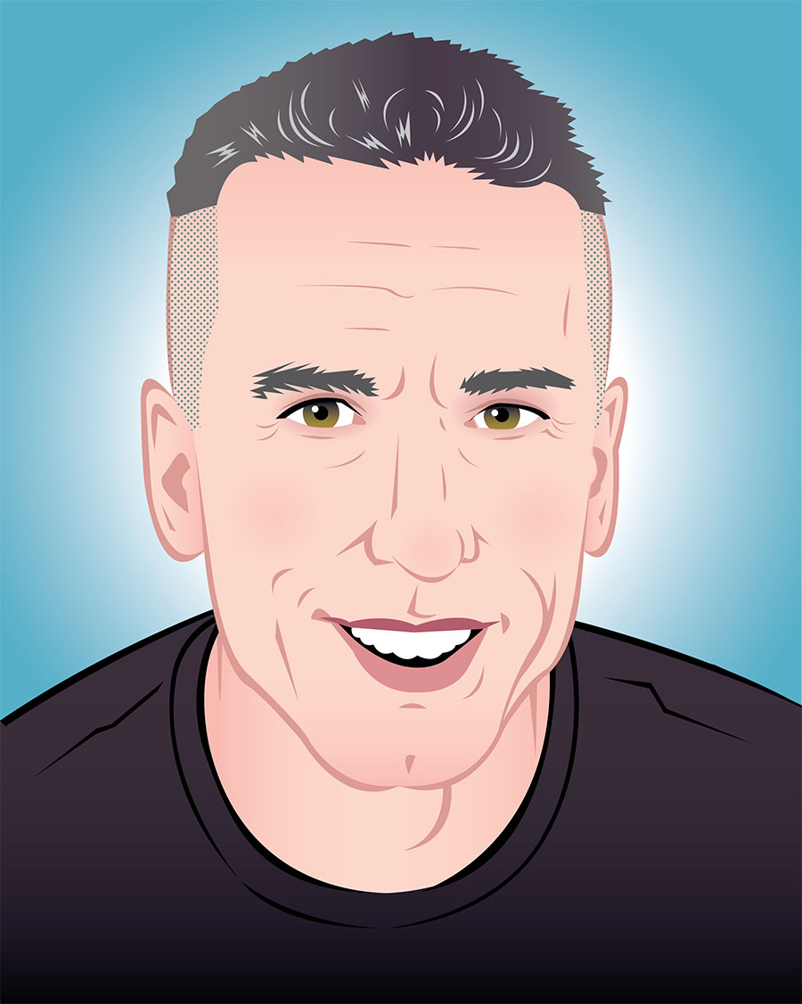 An illustration of Dan Savage