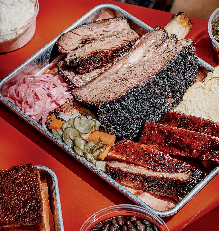 Barbecue and sides from Sanders BBQ Supply Co.