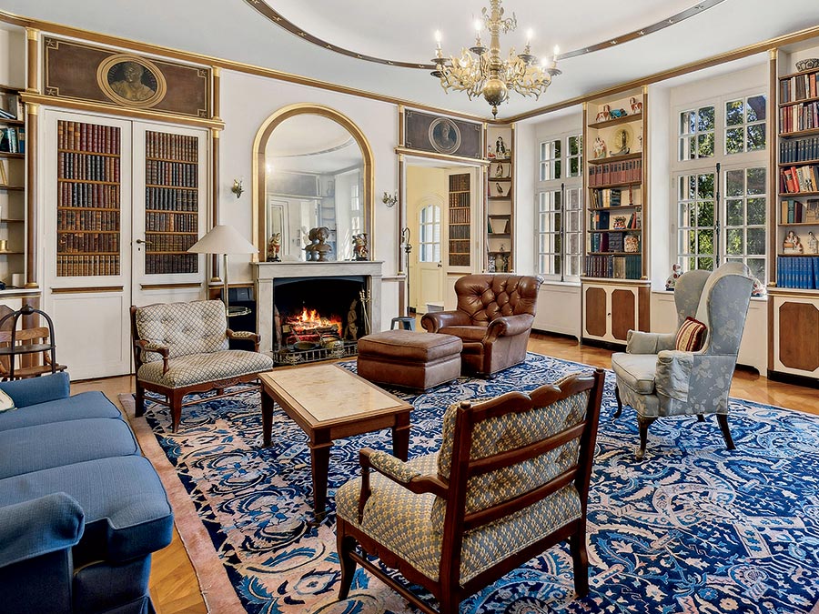 The living room in the North Shore home