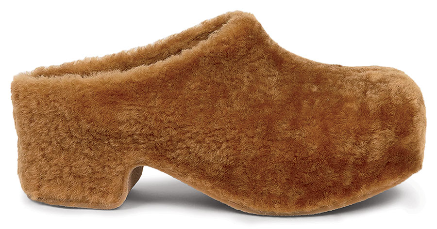 Dries Van Noten block-heel shearling clogs