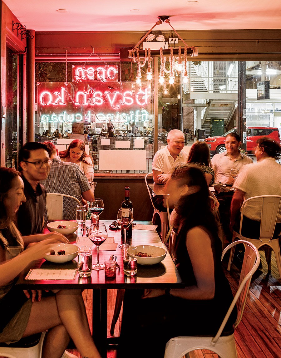 Diners at Bayan Ko