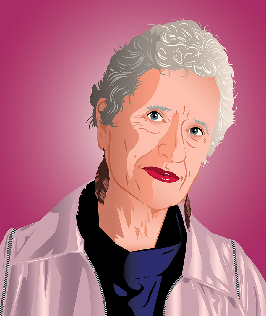 Illustration of Sara Paretsky