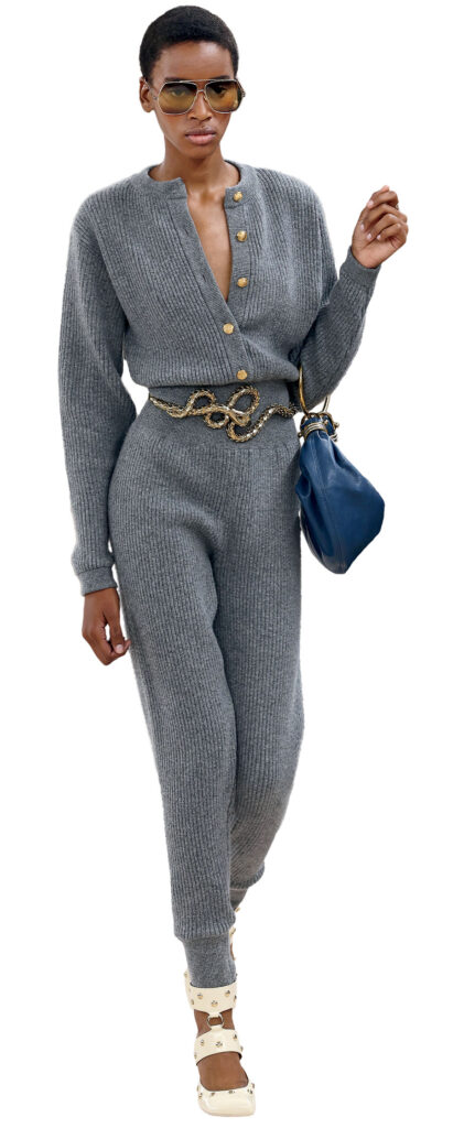 Chloé wool-cashmere ribbed jumpsuit