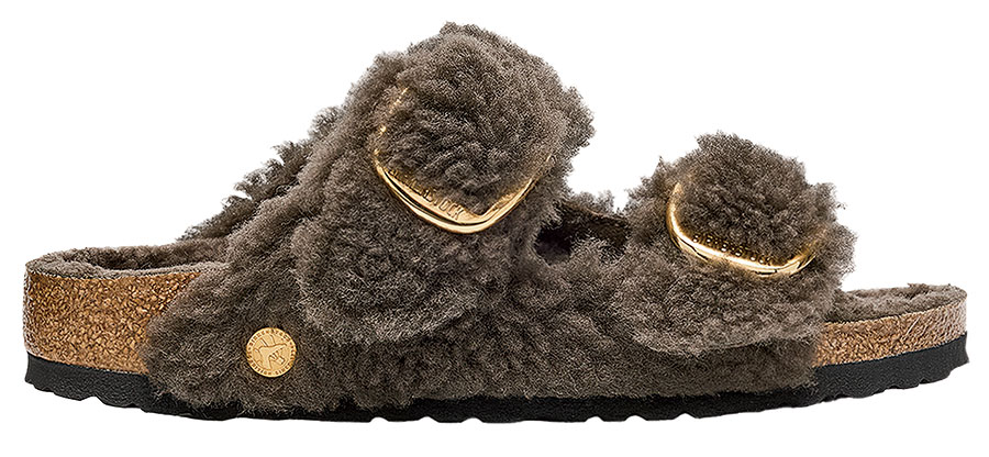 Birkenstock Arizona dual-buckle teddy shearling sandals