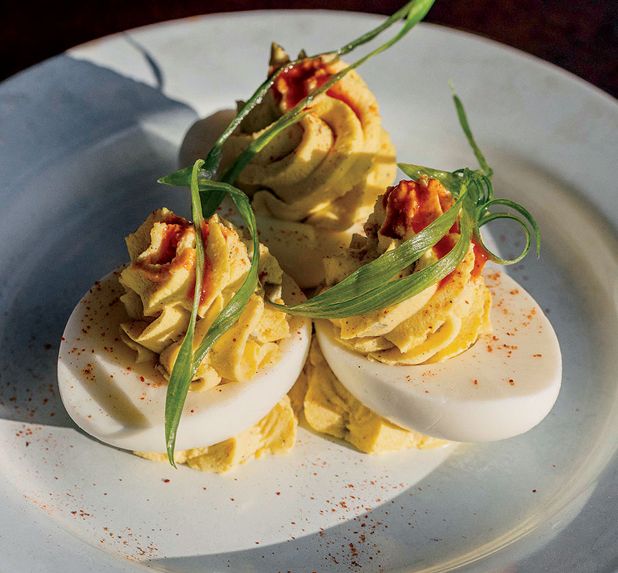 The deviled eggs at Ina Mae Tavern