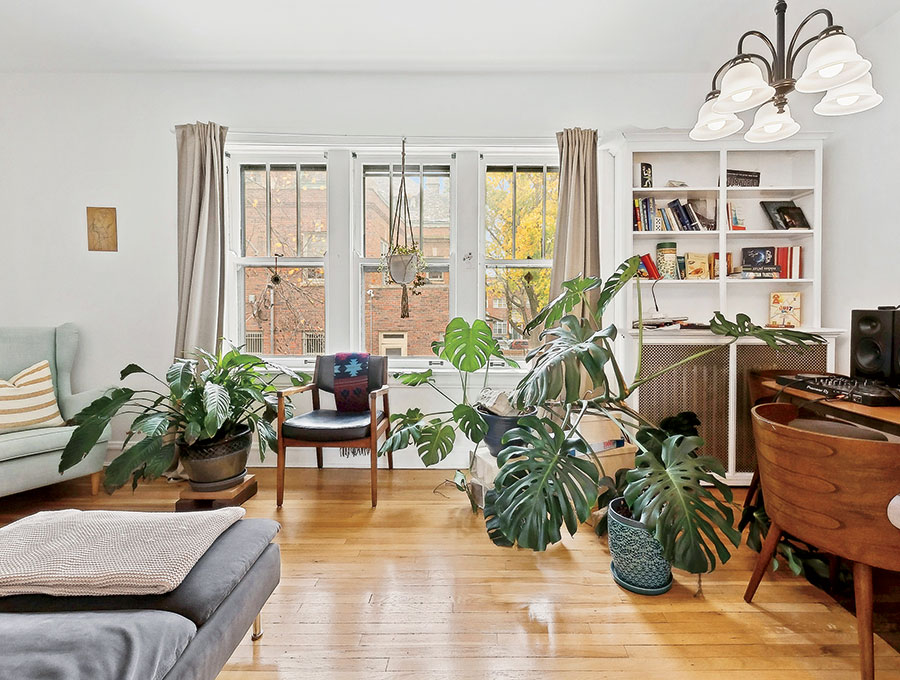 The living room in the Hyde Park home